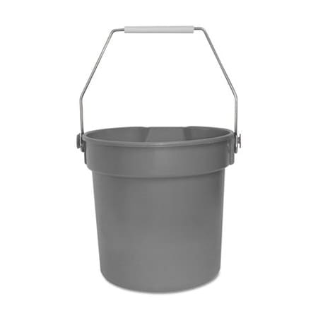 Impact Products Impact, DELUXE HEAVY-DUTY BUCKET, GRAY, POLYPROPYLENE, 10QT, 10 5/8DIA X 10 1/4H 5510